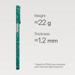 Husa PITAKA Ultra-Slim Monogram cu MagSafe compatibila cu iPhone 17 Pro Max, Gold / Green 4 - lerato.ro